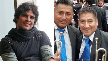 El trompetista Juan Inga Palomino