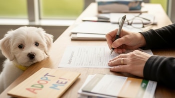 Feria de perritos en adopción