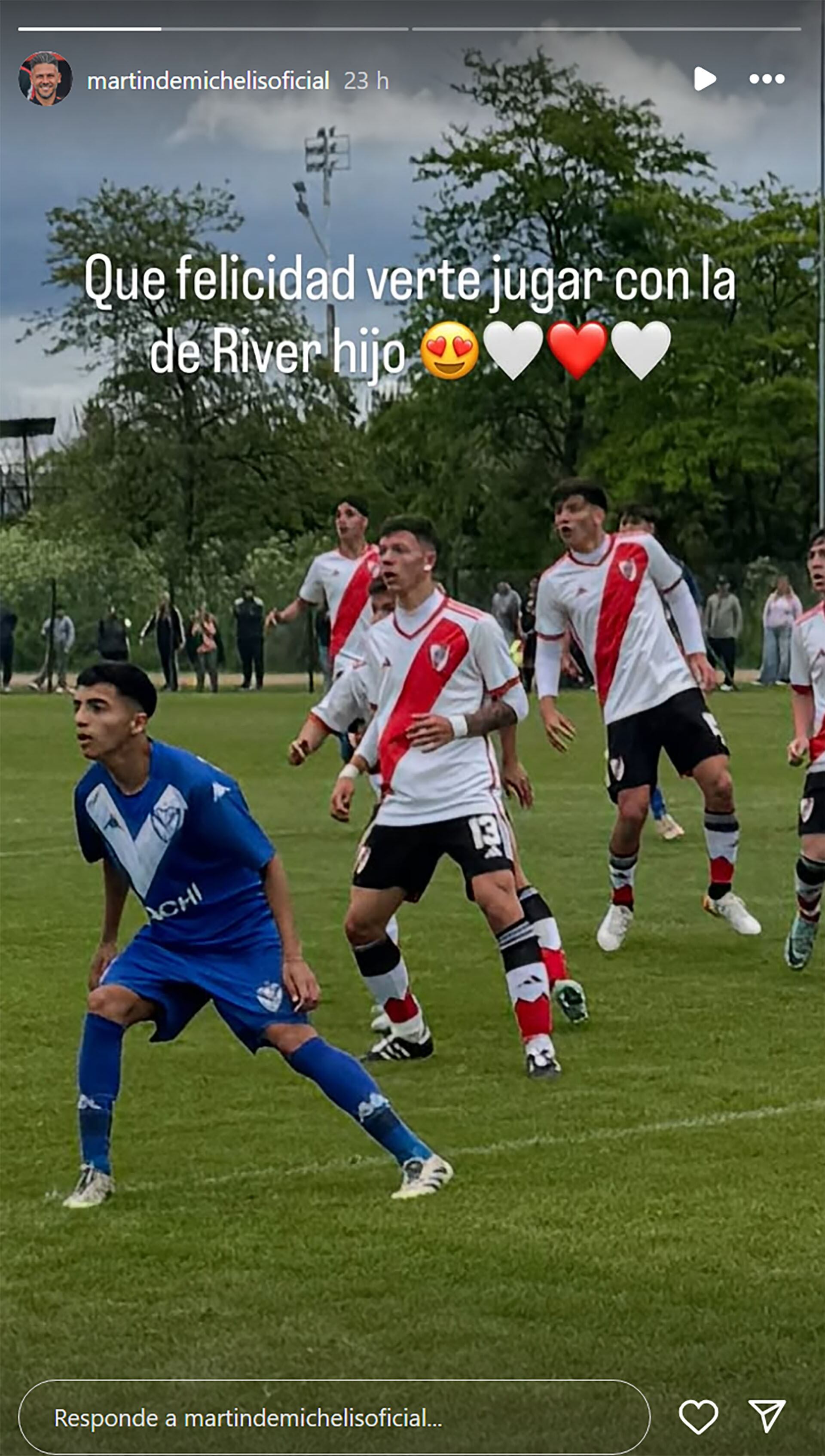 Uno de los posteos de Demichelis