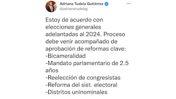 Congresista se pronuncia sobre mensaje a la Nación.