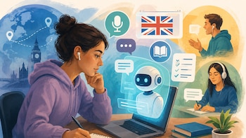 Casi el 50% de los estudiantes de inglés usa IA para resolver tareas