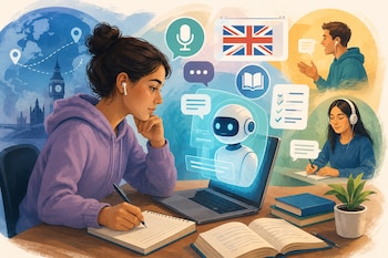 El desafío de la inteligencia artificial en educación ya no es incorporarla al aula, sino evaluar si fortalece la comprensión, la comunicación y el pensamiento crítico, según el informe de Pearson (Imagen ilustrativa Infobae)