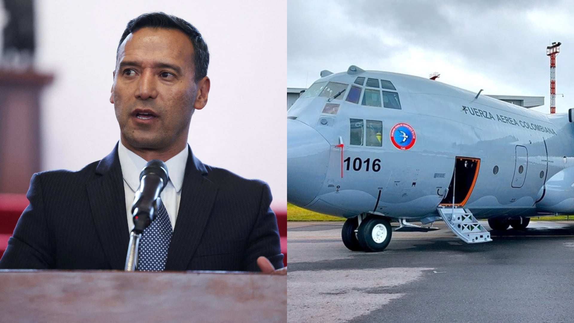 El ministro de Defensa de Colombia, Pedro Sánchez, pidió no generar más especulaciones sobre la causa del accidente aéreo ocurrido en Putumayo - crédito composición fotográfica: Ministerio de Defensa