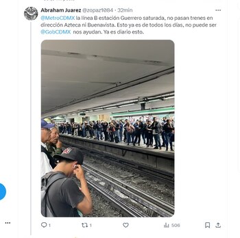 Reportan retrasos en la Línea