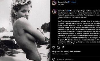 Donna D’Errico compartió una profunda