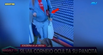 Silvia Cornejo reaparece con Jean Paul Gaboto y una supuesta pancita desata rumores de embarazo. Captura: Magaly TV La Firme.