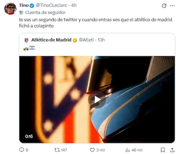 La particular presentacion de Cuti Romero en Atletico de Madrid que convirtió a Colapinto en tendencia