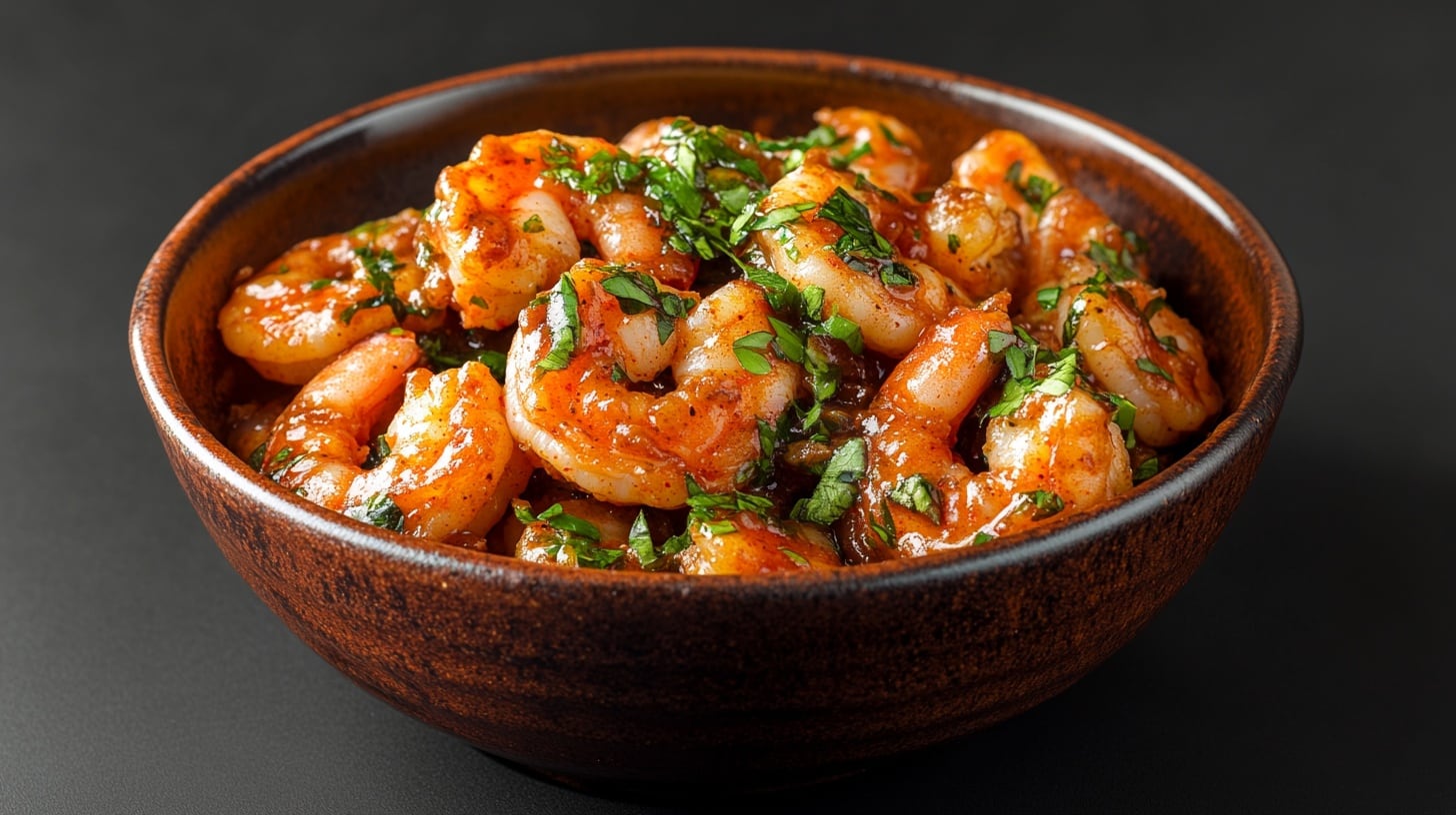 Los camarones enchipotlados representan la fusión culinaria mexicana entre frescura marina y el intenso sabor del chile chipotle.(Imagen Ilustrativa Infobae)