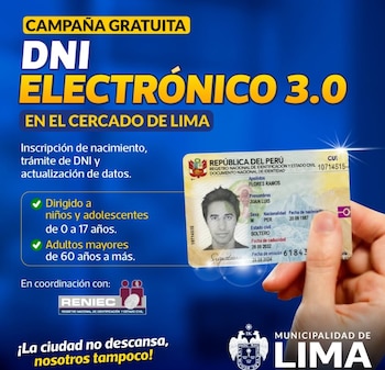 La campaña de DNI ayuda a reducir las barreras de identificación entre ciudadanos - Créditos: Municipalidad de Lima.