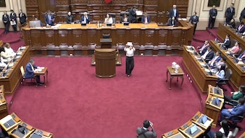 Los congresistas que mostraron su voto pese a la advertencia de Cecilia Chacón y recibieron aplausos de sus compañeros