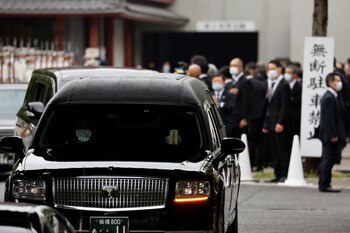 el funeral de Shinzo Abe