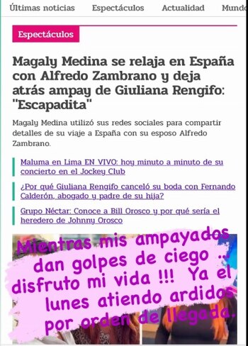 Magaly Medina posteó mensaje dedicado