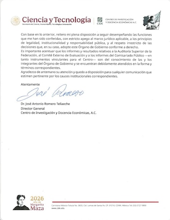 Durante su dirección, el CIDE