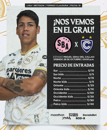 Sport Boys vs Cienciano: entradas