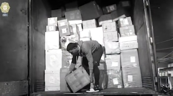 Elementos de la SSC realizaron el decomiso en la colonia Centro. (Impresión de video)