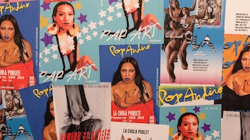 La Chola Poblete expone su