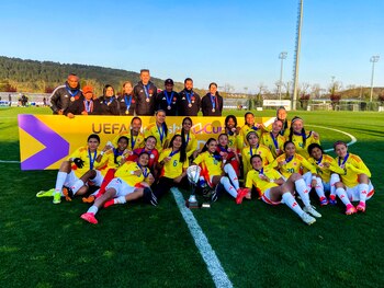 La selección Colombia enfrentó a