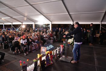 El presidente participó del acto