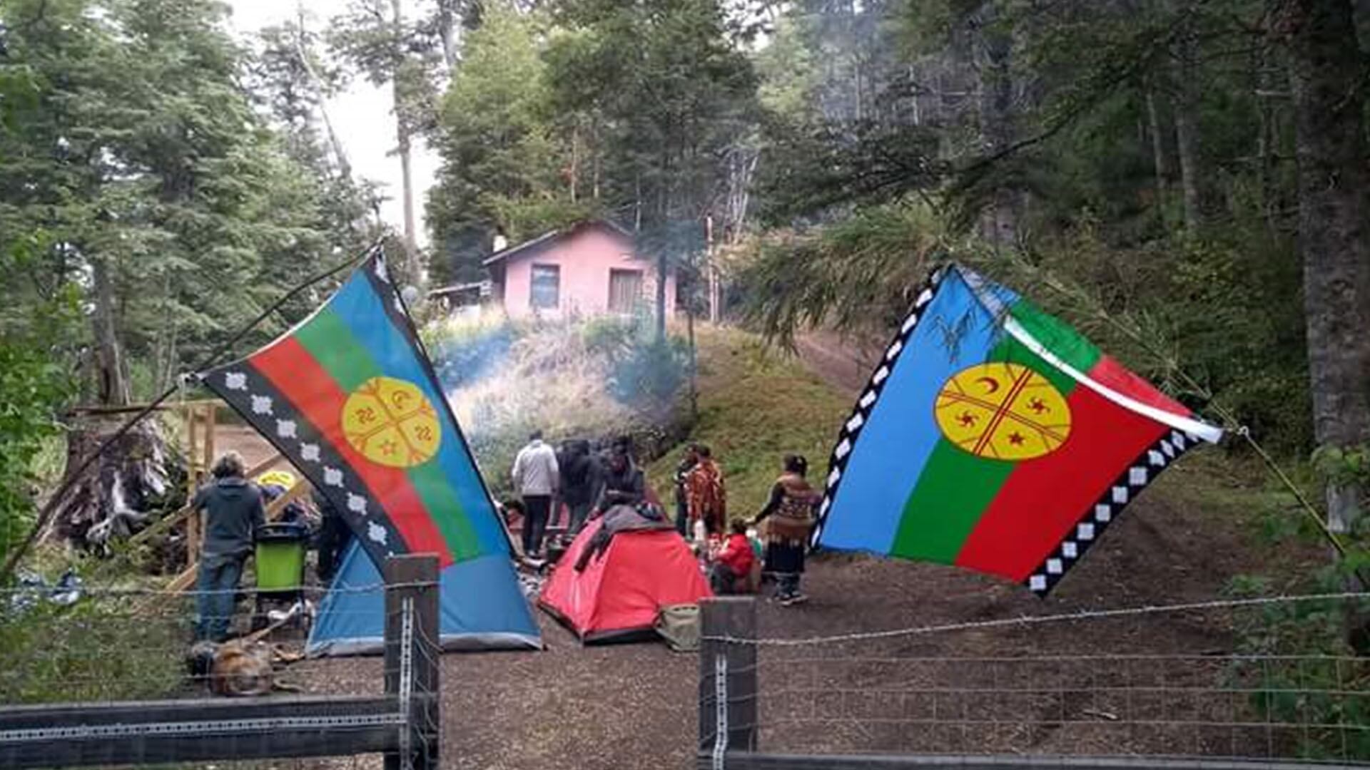 Campamento de mapuches en Villa la Angostura