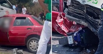 El conductor de una motocicleta