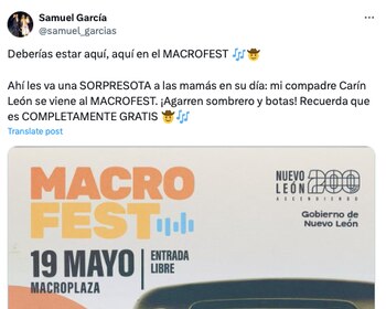 Samuel García lo anunció en