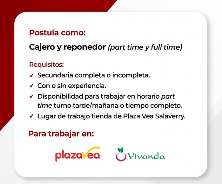 Los postulantes deberán acudir entre las 9:00 y las 13:00 horas a la sede ubicada en Jesús María - Créditos: MTPE.