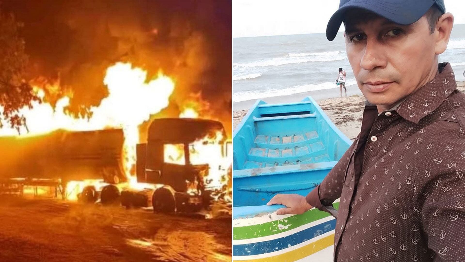 Lincharon a un conductor y quemaron su camión tras la muerte de un niño en un accidente de tránsito en Nicaragua