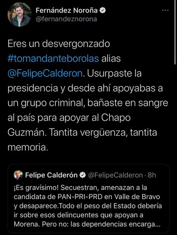 Fernández Noroña no dejó escapar