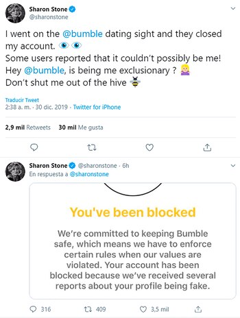 El pedido de Sharon Stone