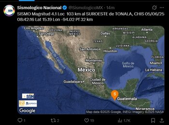 (X @SismologicoMX)
