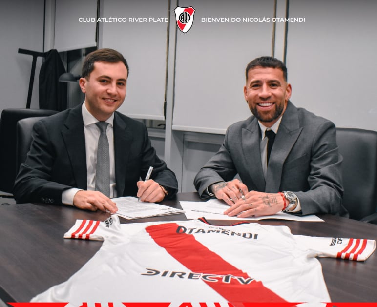 Nicolás Otamendi finalizó su contrato con Benfica y acordó su llegada a River Plate con un vínculo hasta el 31 de diciembre de 2027