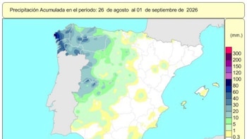 España registra 638 l/m2 de lluvias acumuladas desde el 1 de octubre, un 7% más del valor normal