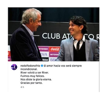 El posteo de Rodolfo D’Onofrio