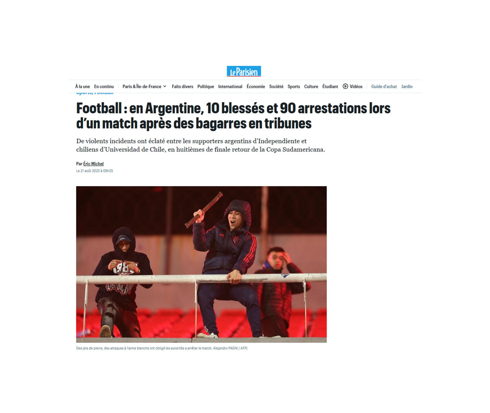 Las repercusiones de Le Parisien