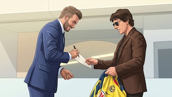 El América llega al Mundial 2026: David Beckham y Tom Cruise son captados con su playera