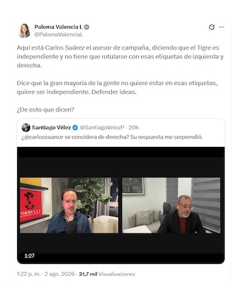 Paloma Valencia se defendió de las acusaciones en su contra con citas de Carlos Suárez