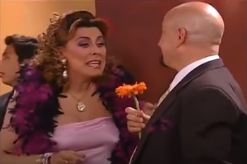 La actriz apareció públicamente por