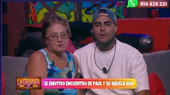 Paul Michael protagonizó un emotivo reencuentro con su abuela en el cuarto de refugio. Panamericana TV
