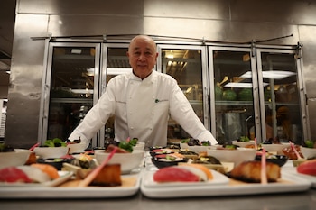 Chef Nobu Matsuhisa poses during
