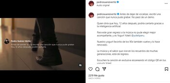 Pedro Suárez Vértiz comparte video