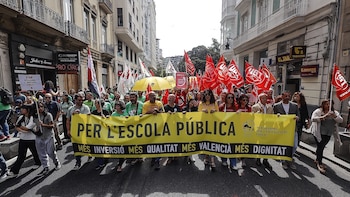 Los profesores que acudan a la huelga indefinida en Valencia perderán hasta 200 euros por cada día que no trabajen