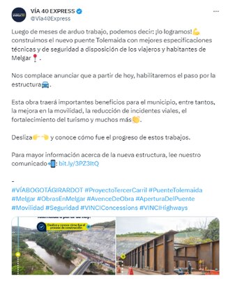 Vía 40 Express celebró la