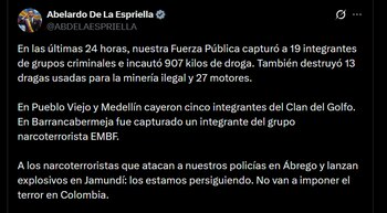 Abelardo de la Espriella - crédito @ABDELAESPRIELLA/X
