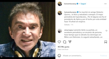 El recuerdo de Luis Ventura