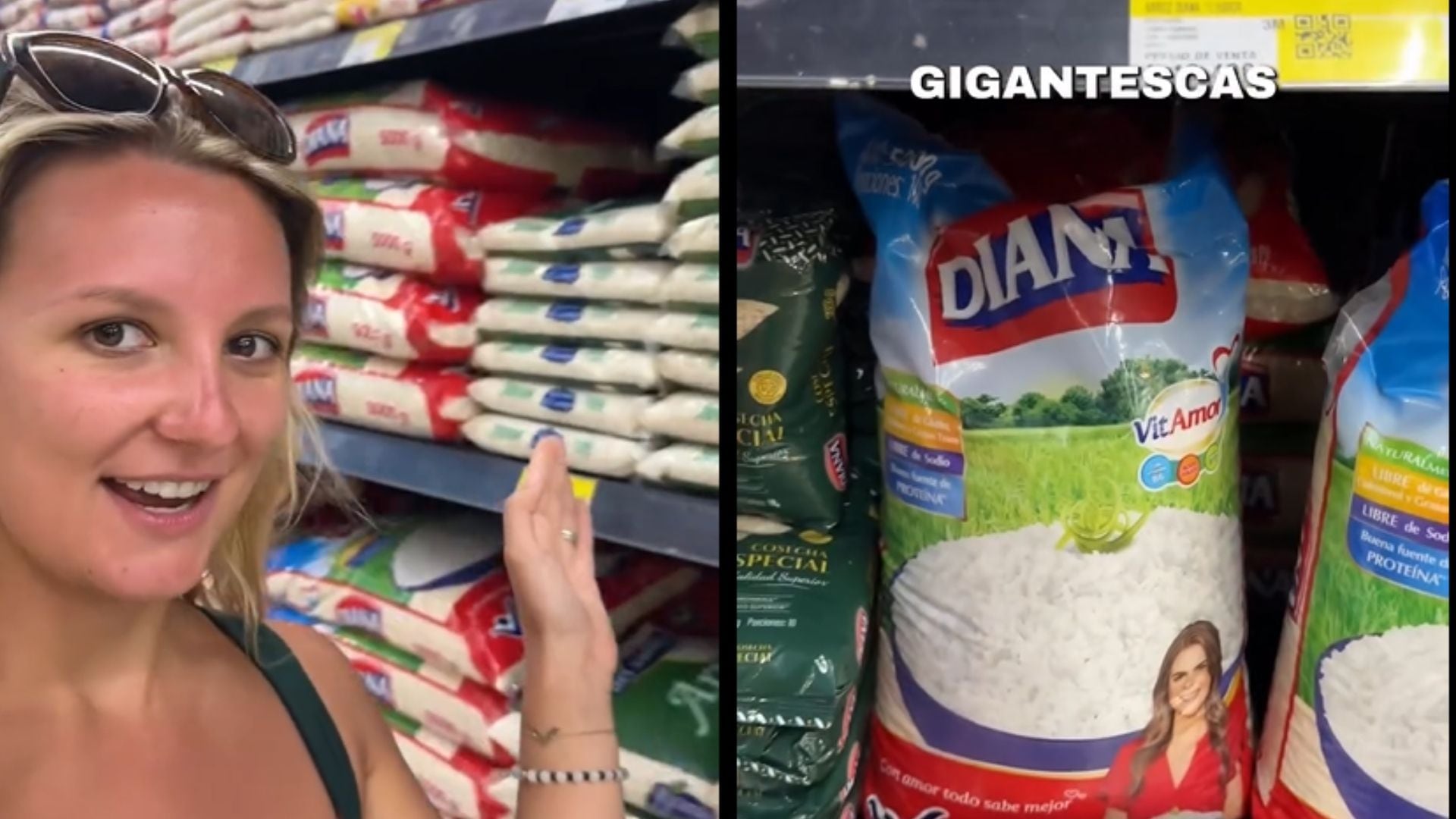 La influencer no puede creer que los colombianos consuman tanto arroz - crédito @victoria_fenart