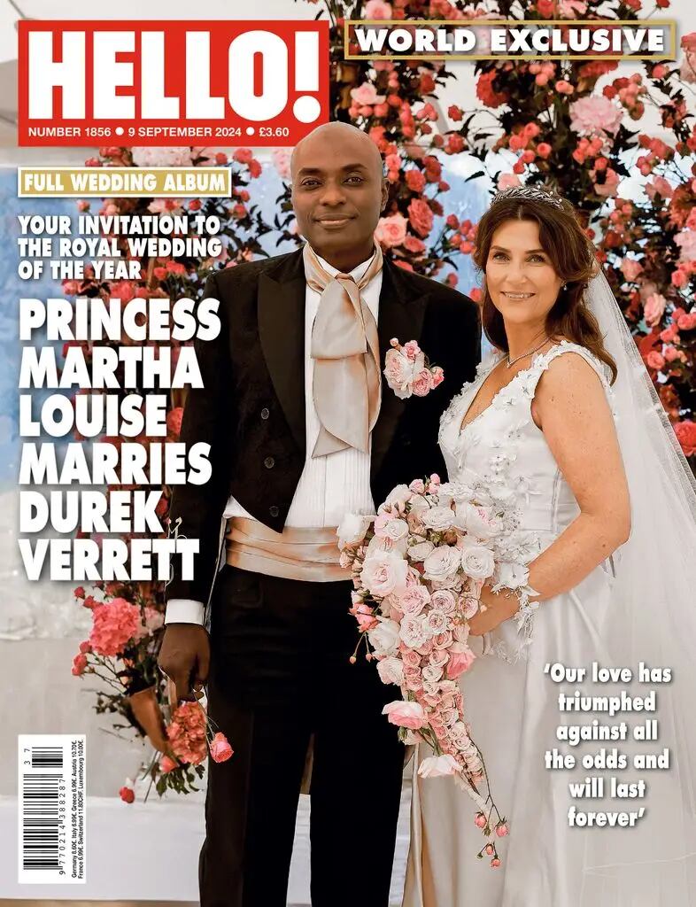 La princesa Marta Luisa y Durek Verret el día de su boda (HELLO!)