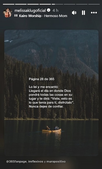 Melissa Klug rompe el silencio