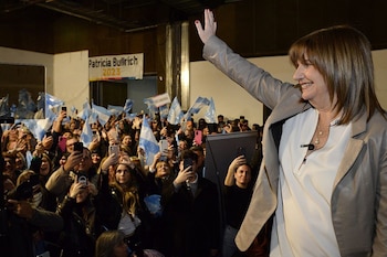 Patricia Bullrich en el cierre