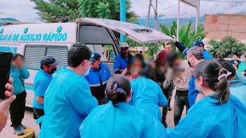 Los heridos del derrumbe fueron