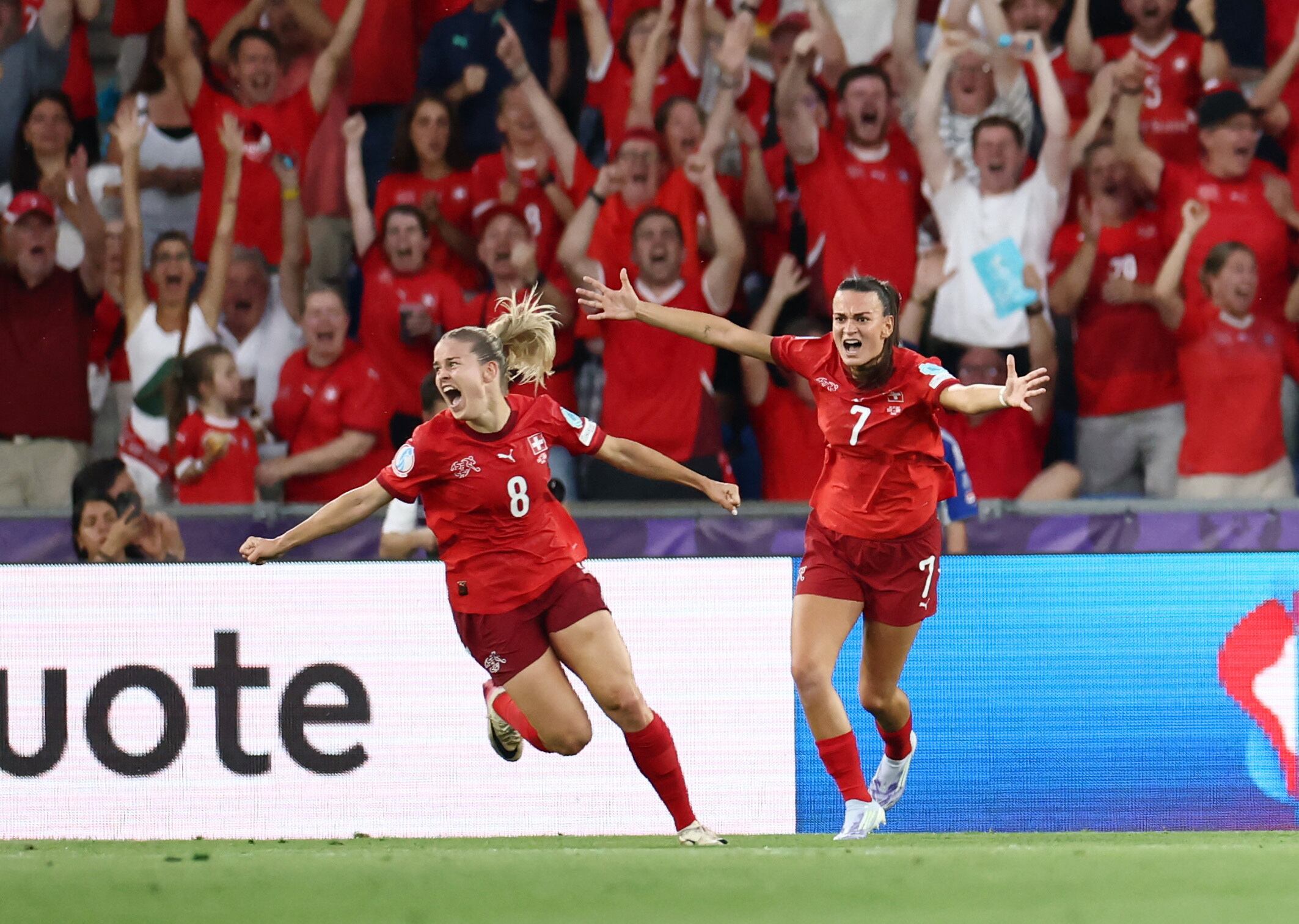 Suiza cayó en su debut en el Eurocopa Femenil después de perder la ventaja frente a Noruega (REUTERS/Stephane Mahe)
